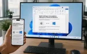 Apple åbner iPhone-udklipsholder for Windows-pc’er, men først i 2027