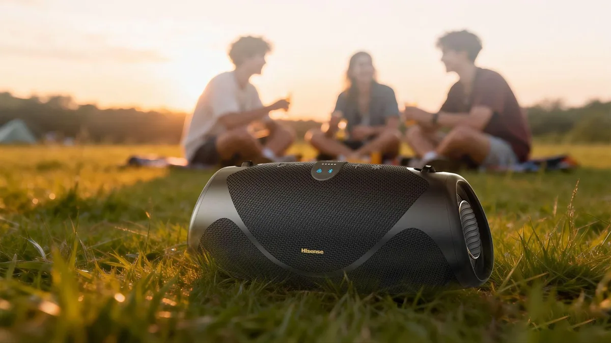  Hisense brings the boom with its robust, party-ready line of portable Bluetooth speakers 