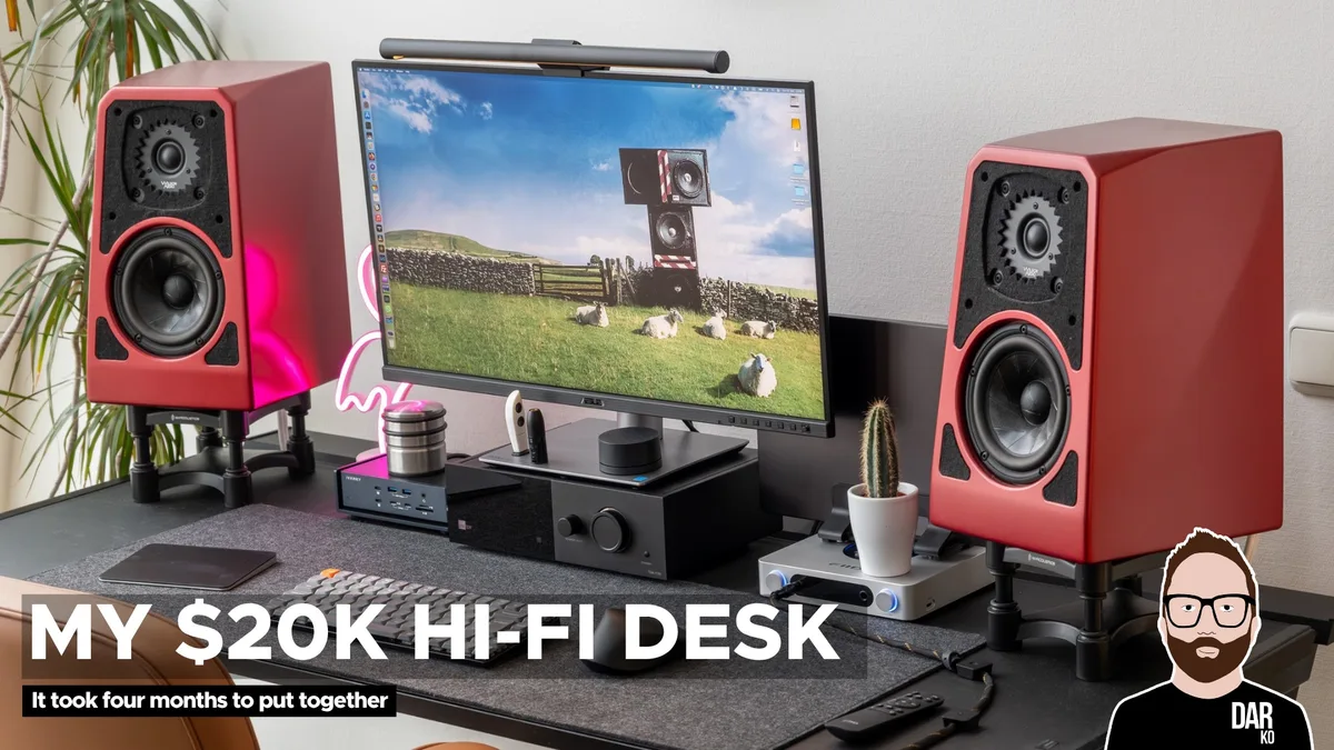 Building the ultimate hi-fi desk setup (mistakes were made)