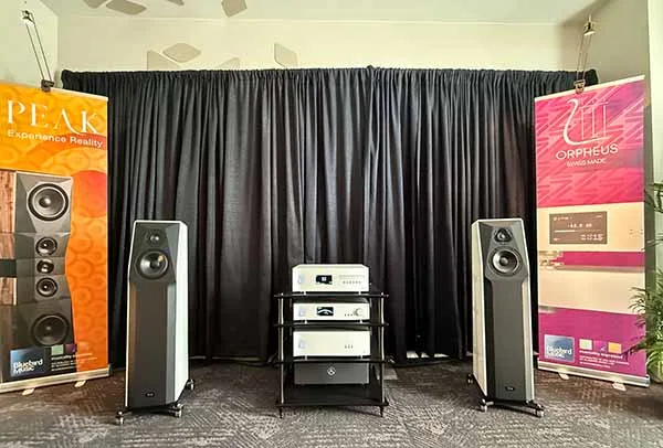 Orpheus Lab and Peak Consult at AXPONA 2026: Swiss and Danish, loud and clear