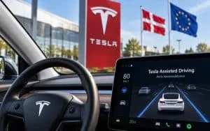Tesla dropper FSD-navnet i Danmark