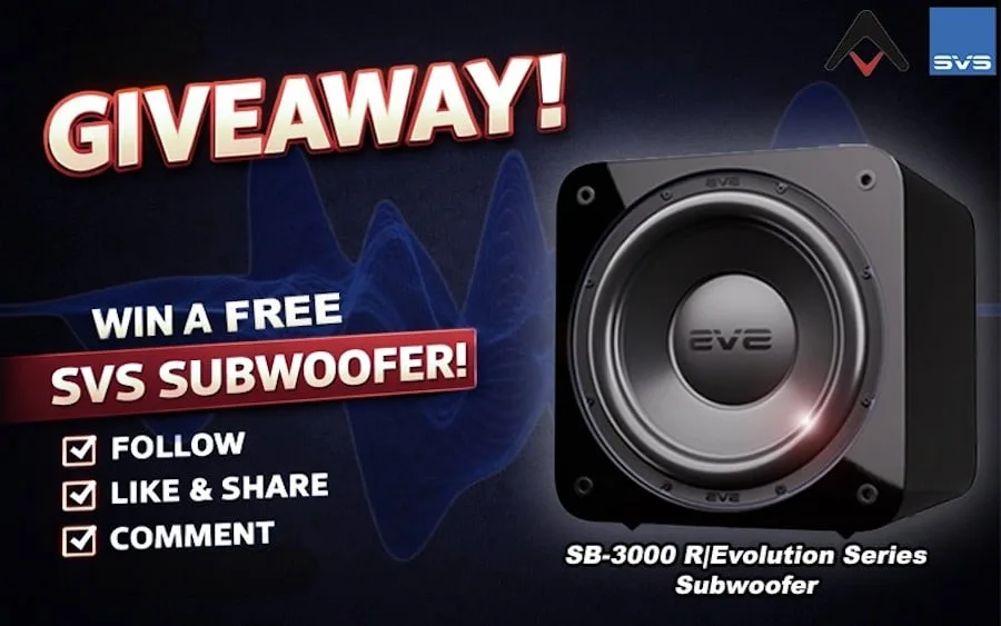 SVS SB-3000 R|Evolution Subwoofer Giveaway! ($1,299.99 Value)