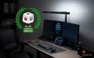 TEST: BenQ ScreenBar Max – én lampe til to skærme, der tænder, når du sætter dig