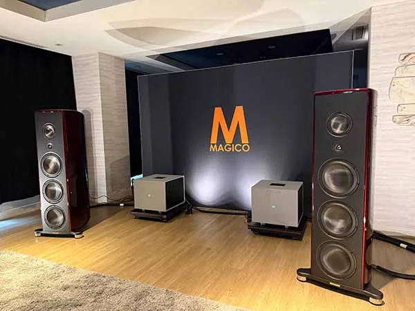 A waterfall of sound: Magico S7 speakers debut at AXPONA 2026