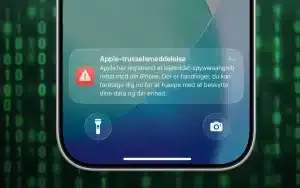 Får du en notifikation fra Apple om spyware, skal du tage den alvorligt